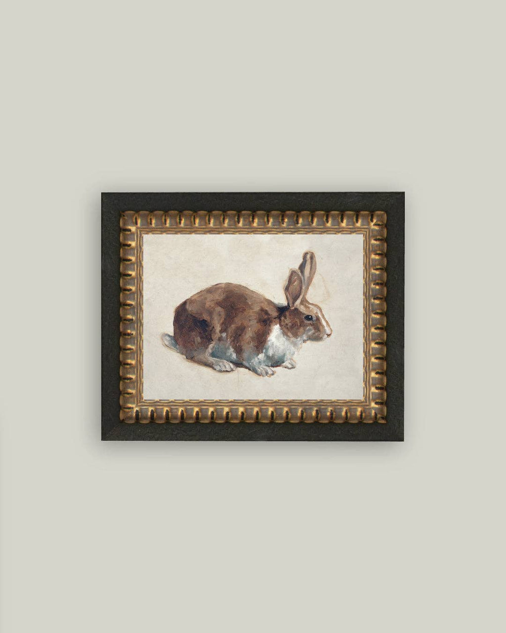 Rabbit Framed Antique Art
