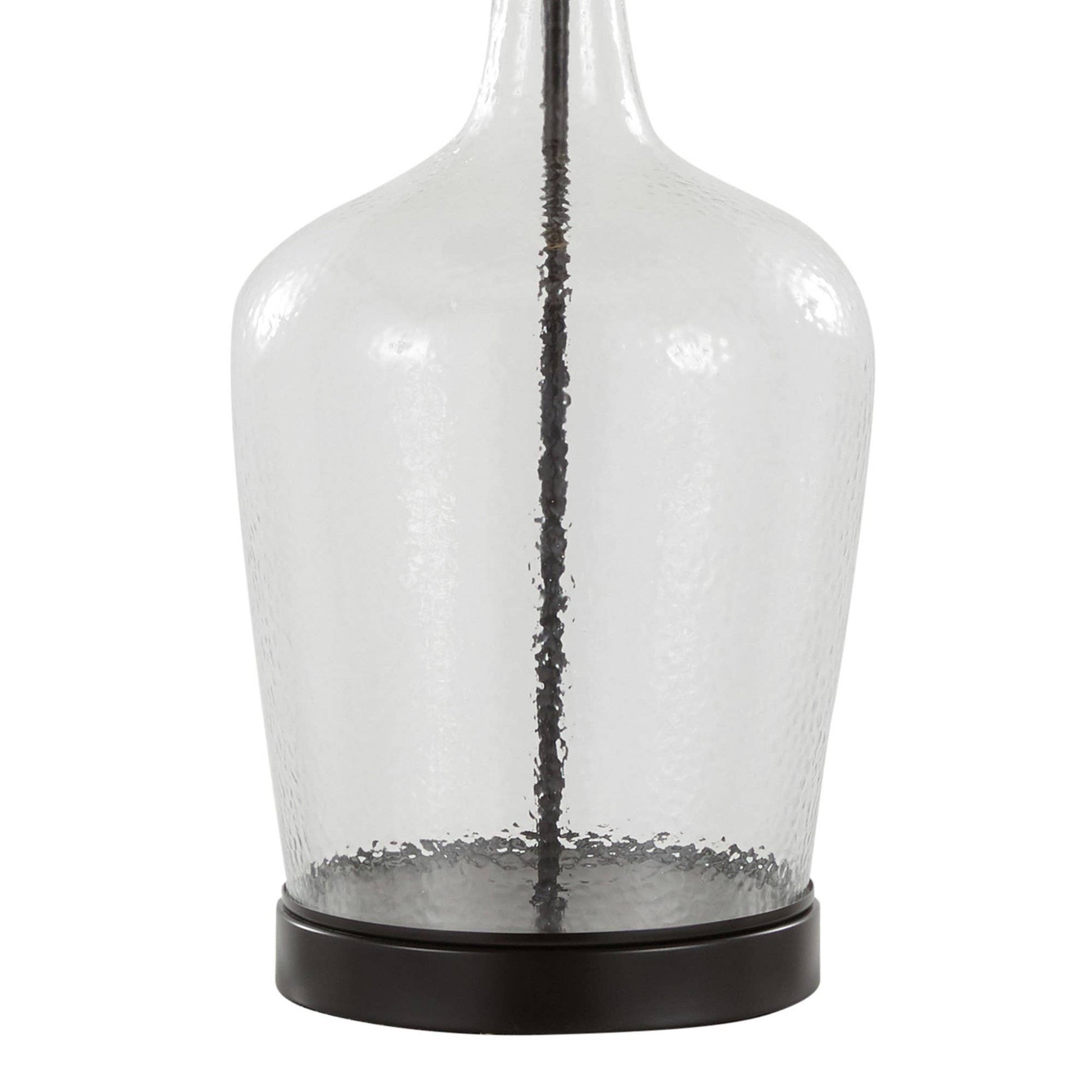 Botella 28" Glass Table Lamp with USB - Set of 2