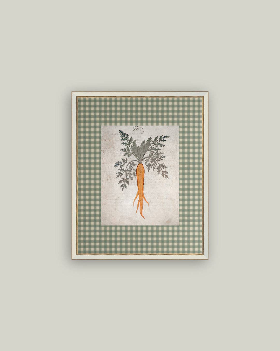 Garden Carrot Framed Antique Art