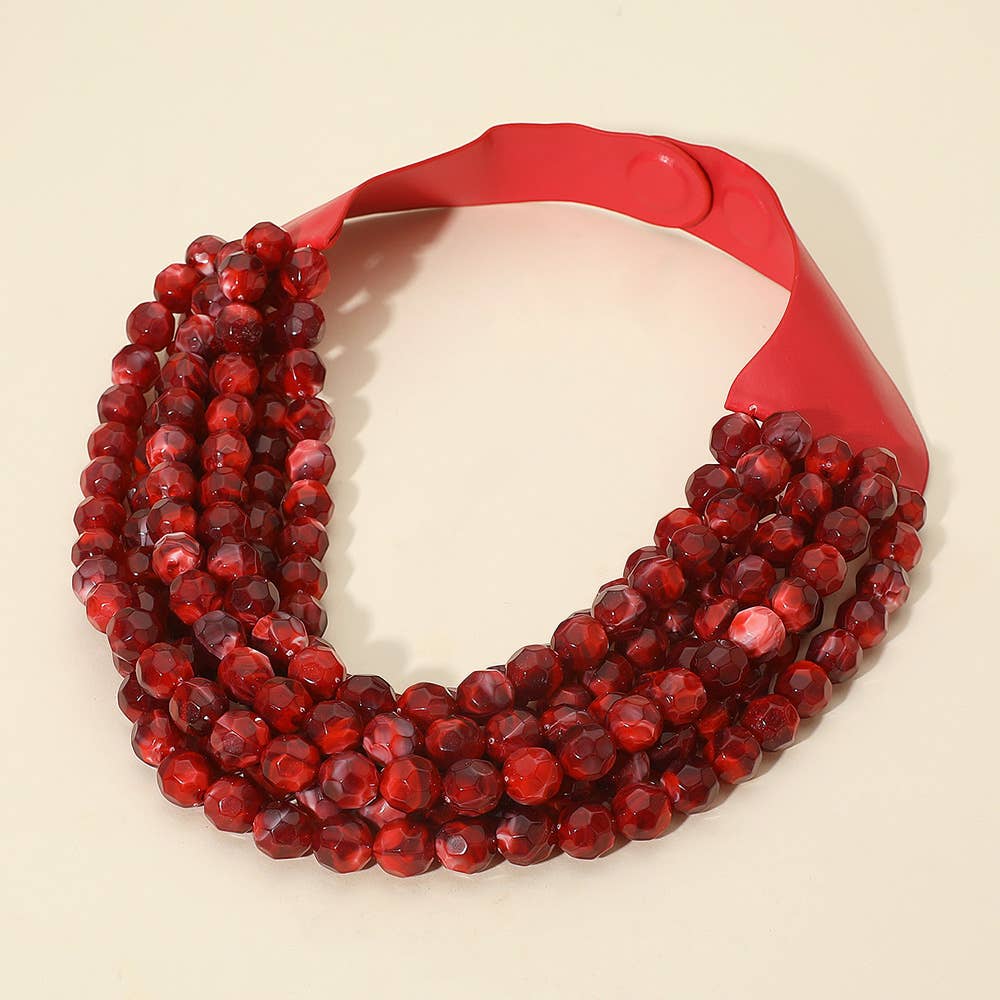 Marbled Layered Necklace