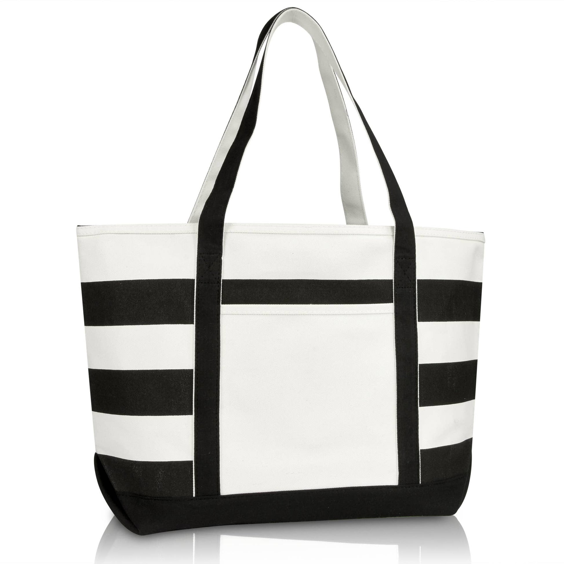 Dalix 23" Premium Striped Tote Bag