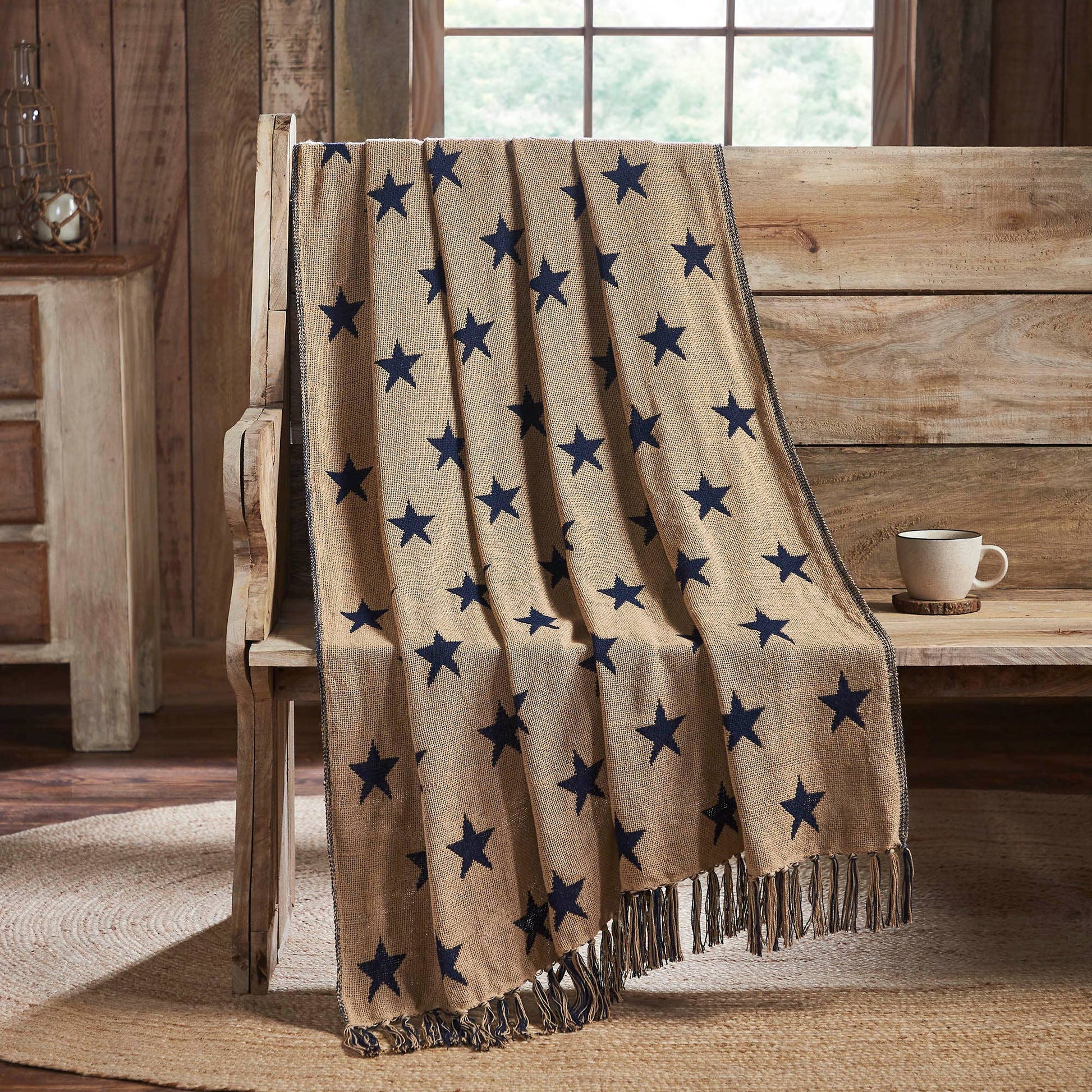 Jacquard Stars Woven Throw