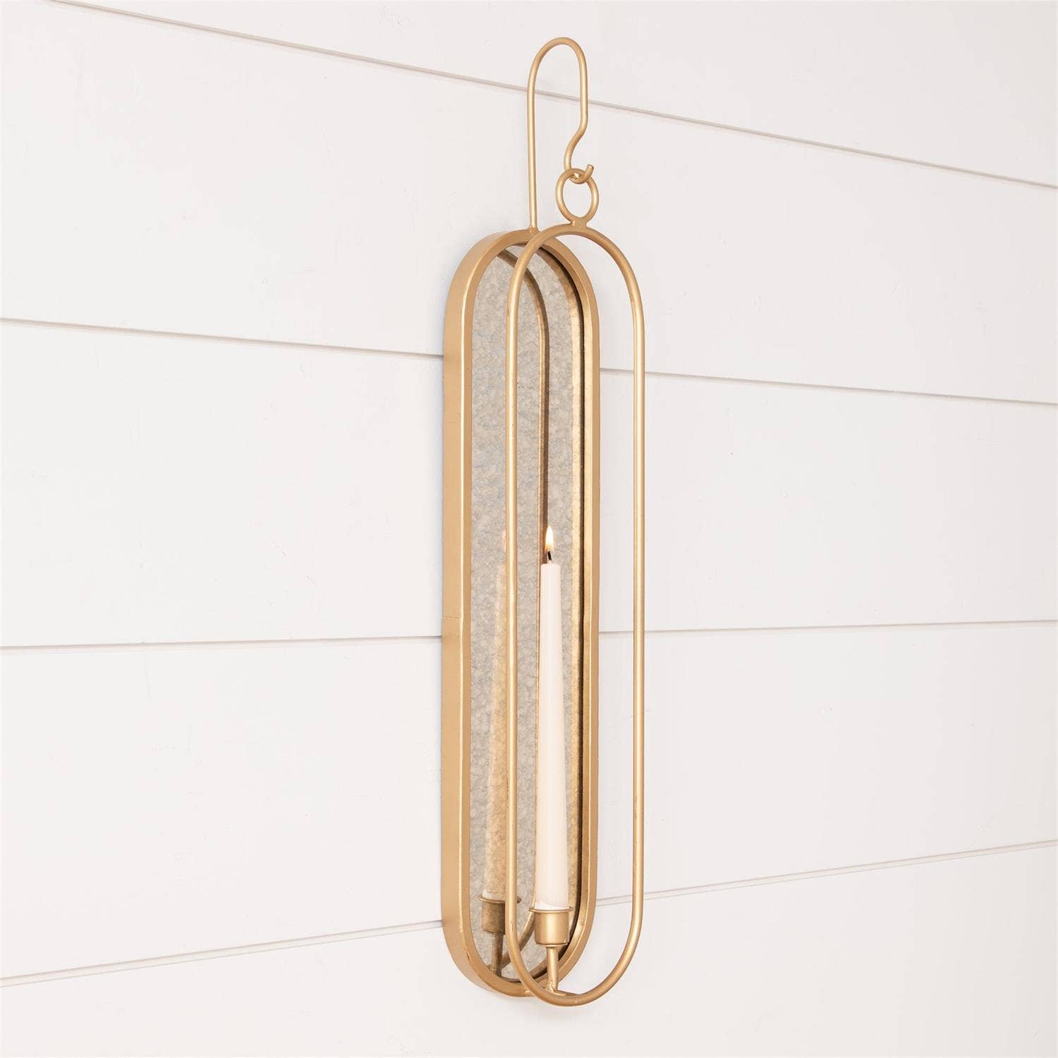 Wall Mirror Sconce Candle Holder