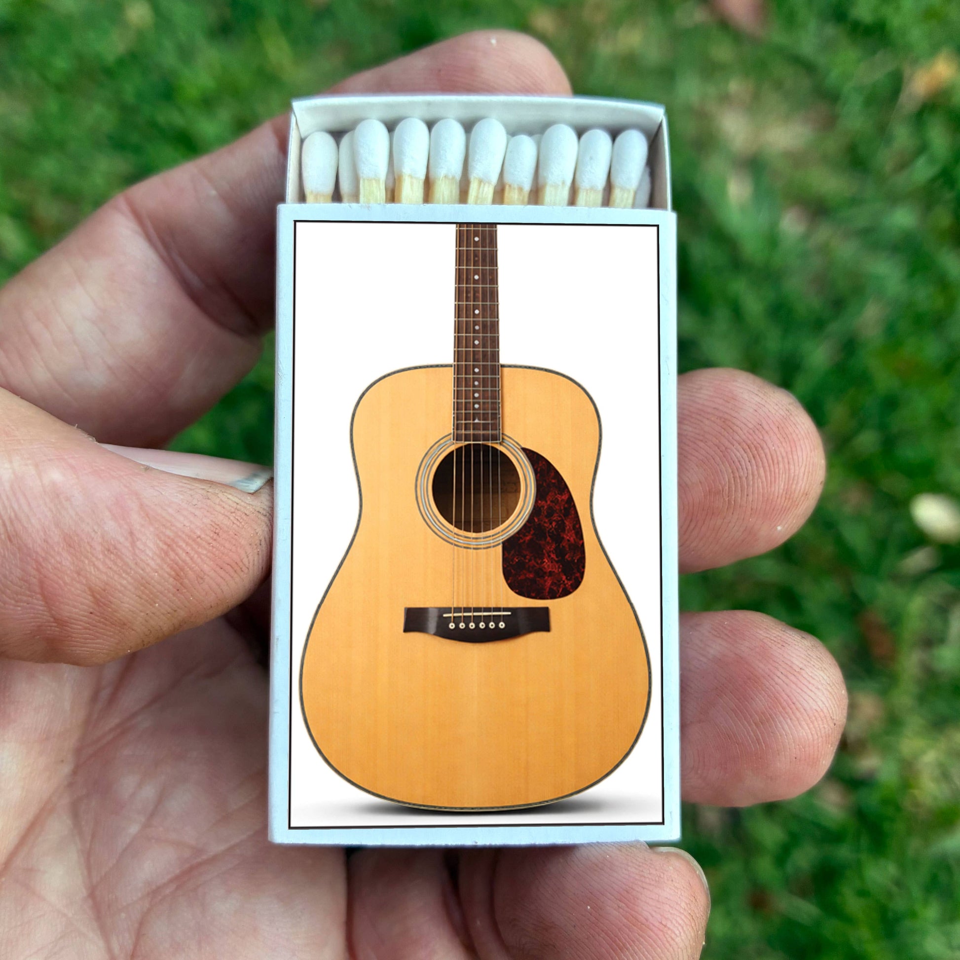 Matches • Acoustic Guitar • Home Decor for Candles & Incense