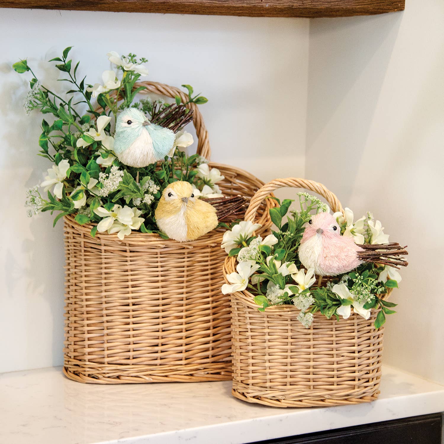 Natural Willow Hanging Wall Basket
