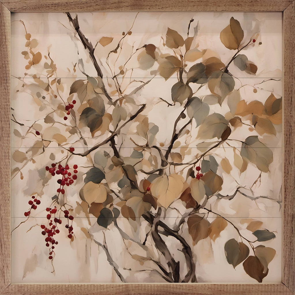 Red Berries On Branch