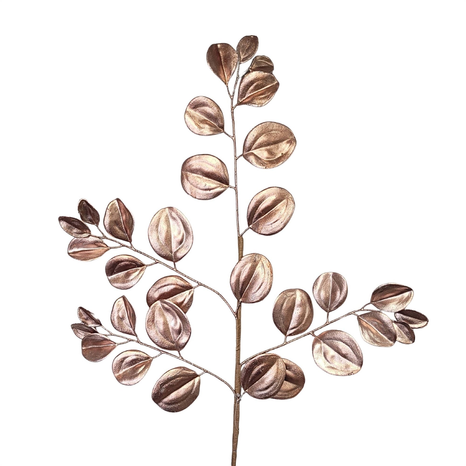 Metallic Smilax Leaf Spray - Rose Gold 32”