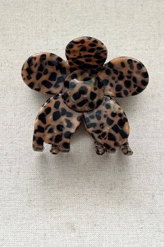 Animal Print Claw Clip