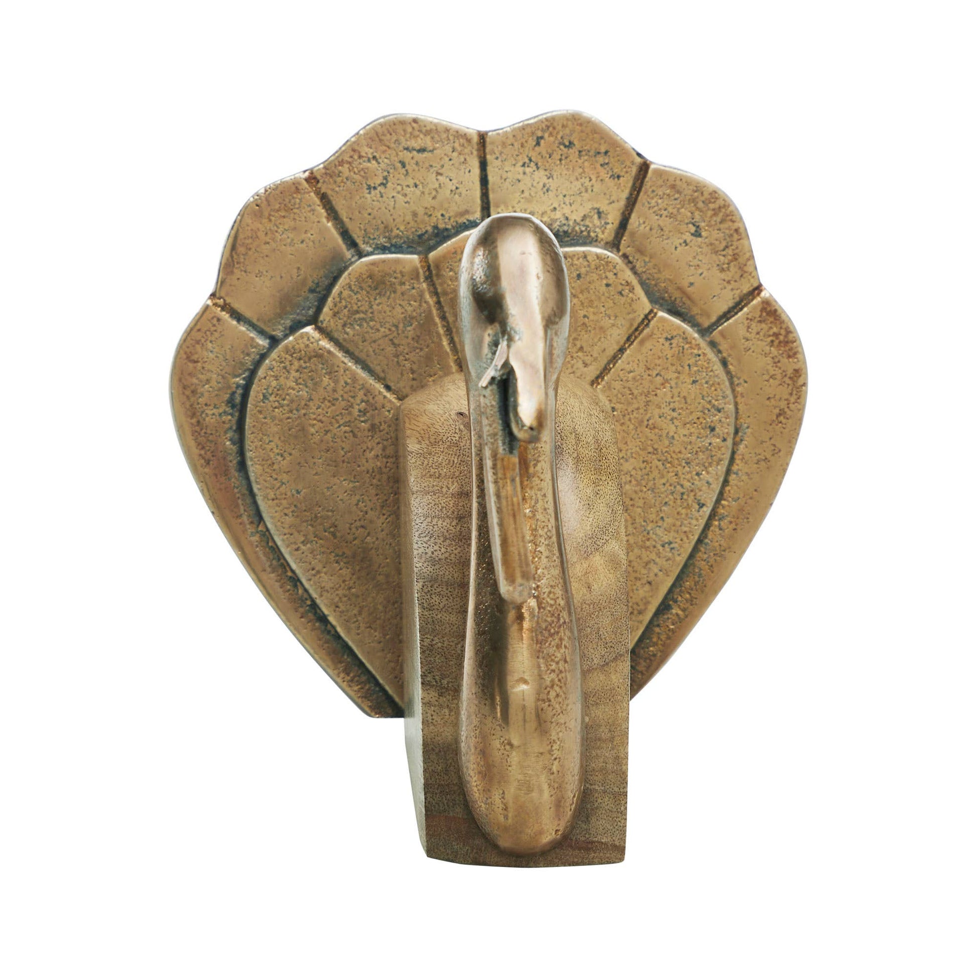 Wooden Turkey w/ Burnished Metal