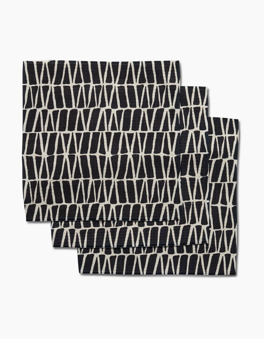 Textured Geometry Luxe Washcloth Set