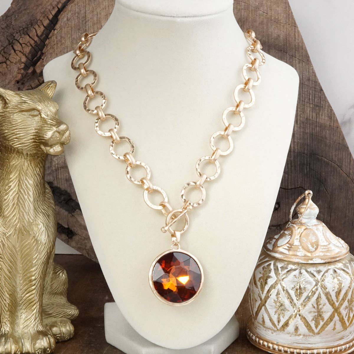 Chunky Ring Chain Necklace