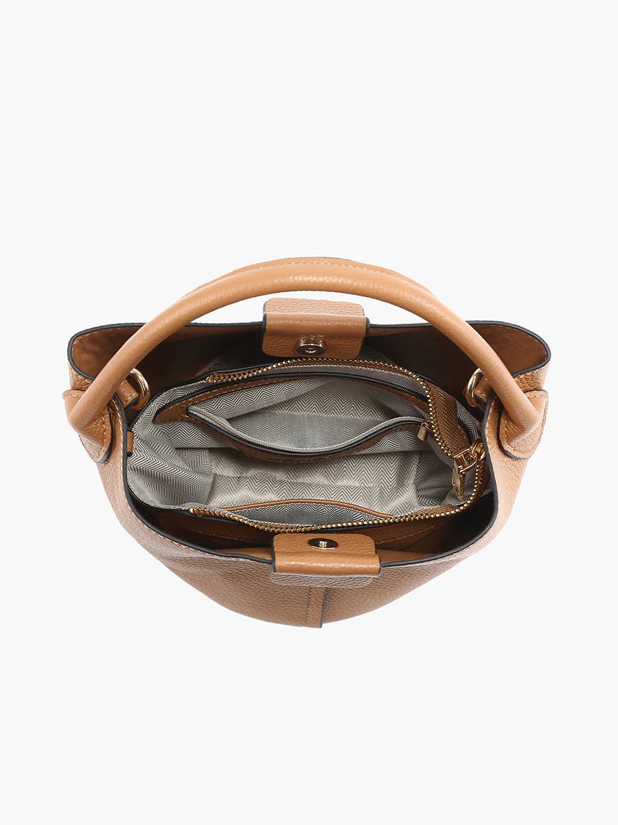 M2528 Farrah Bucket Bag w/ Top Handle & Inner Bag