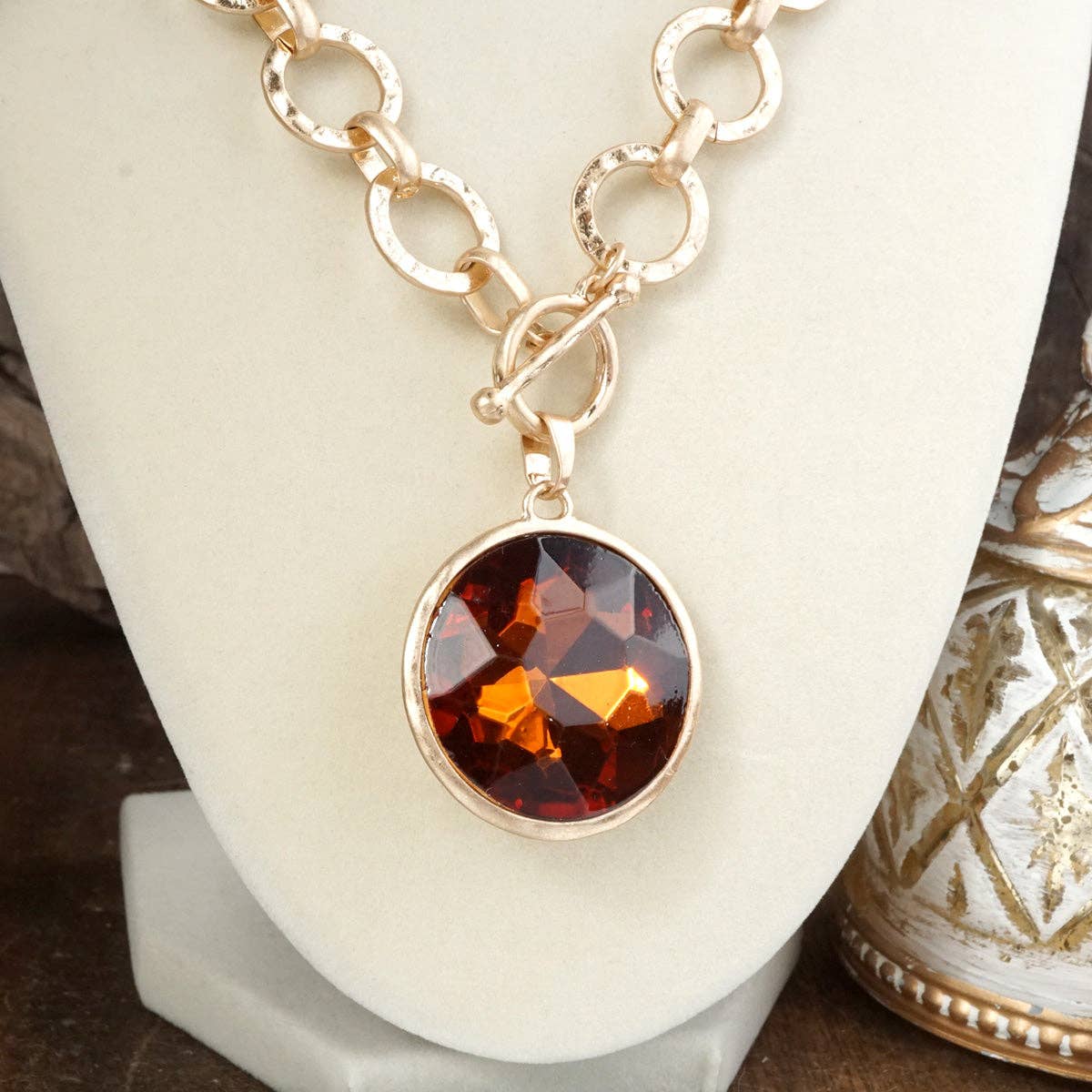 Chunky Ring Chain Necklace