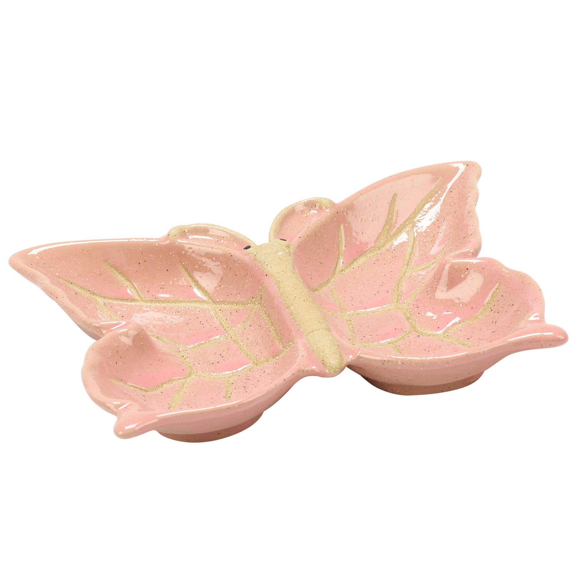 Pink Butterfly Vanity Tray