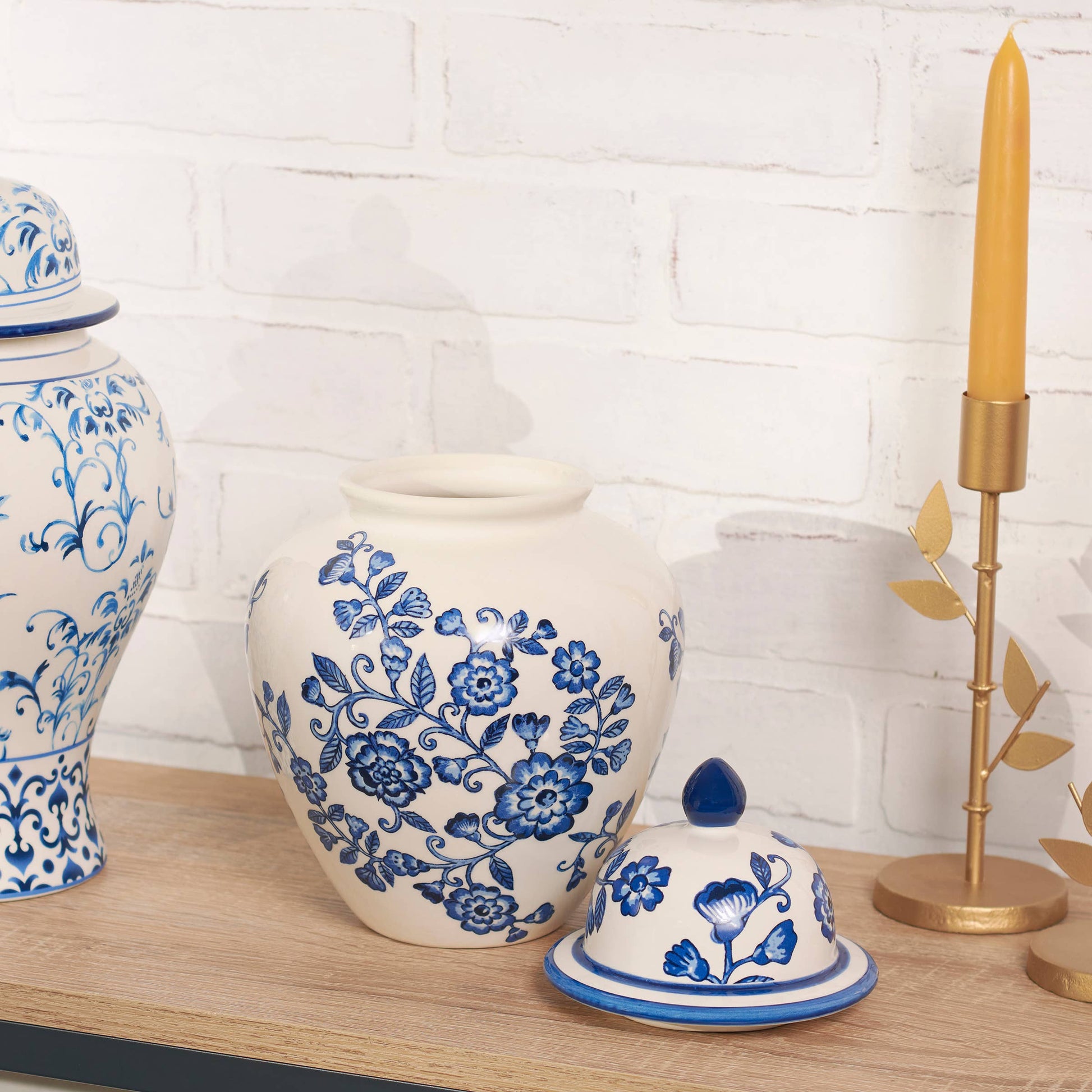 Indigo Tea Jar
