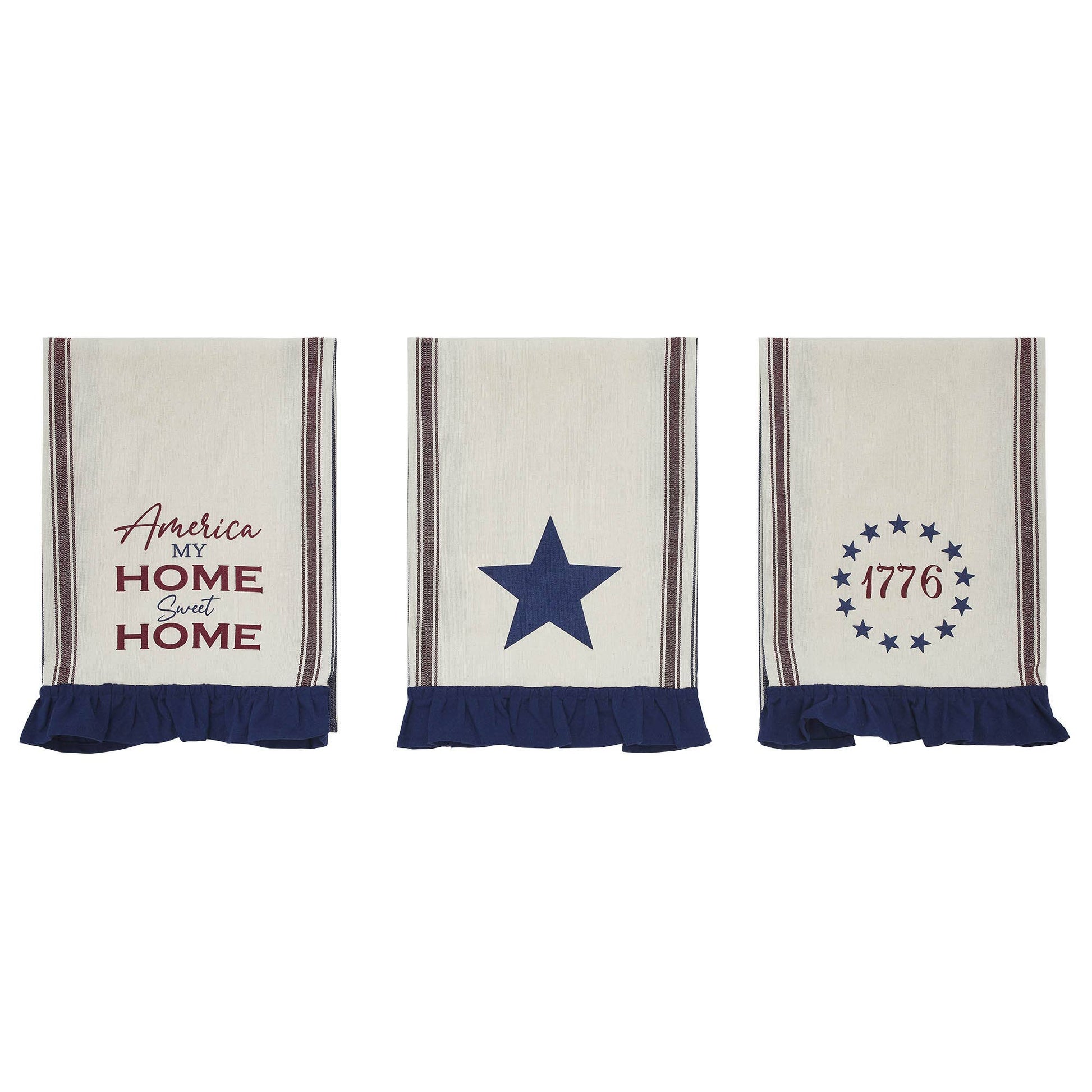 America Ruffled Tea Towel