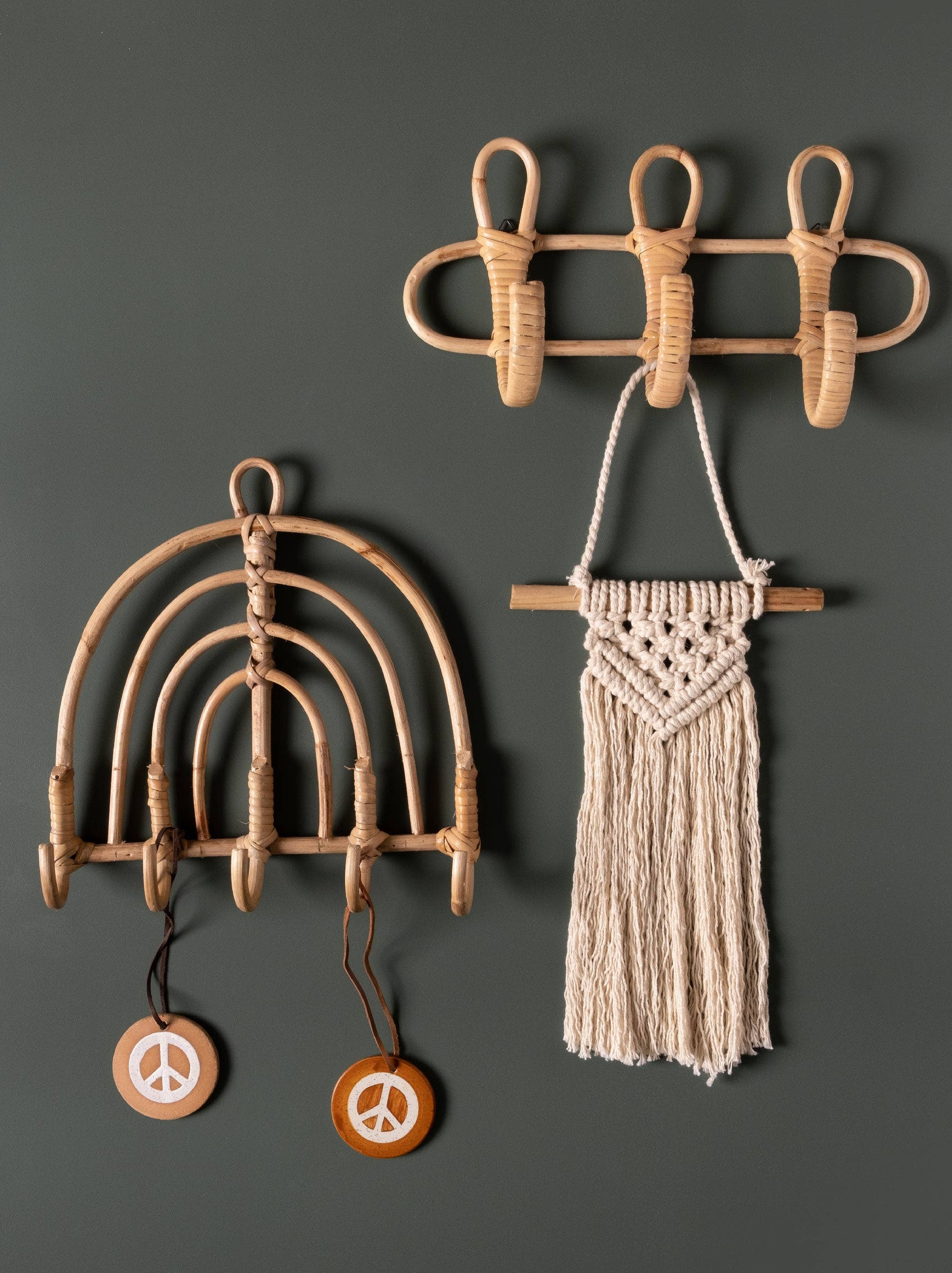 Rattan Wall Hanging Hooks