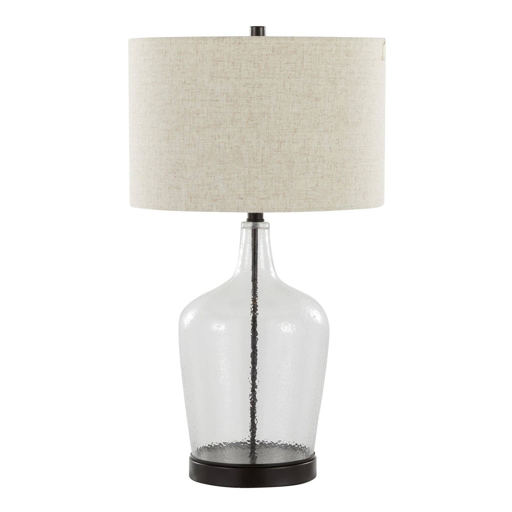 Botella 28" Glass Table Lamp with USB - Set of 2