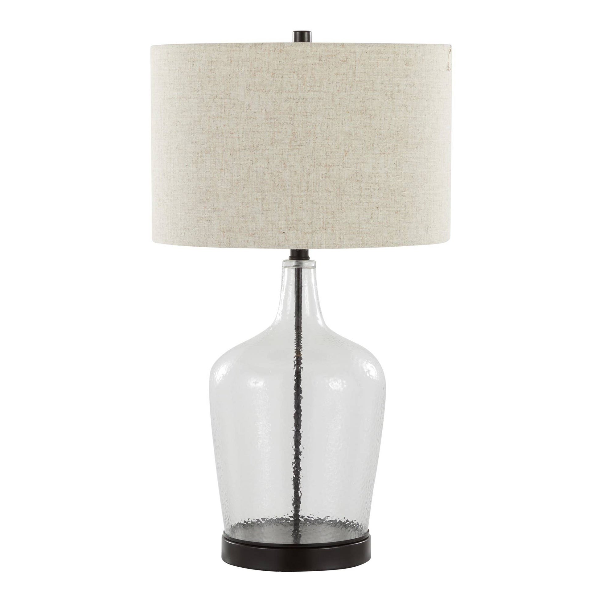 Botella 28" Glass Table Lamp with USB - Set of 2