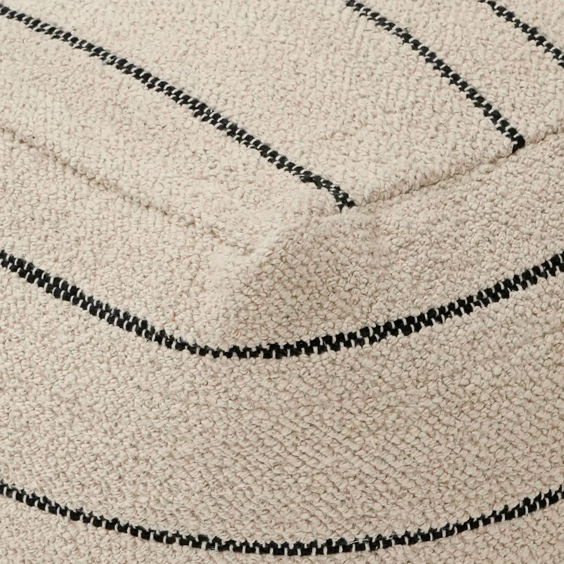 Artisan Weave Pouf, 18"x18"