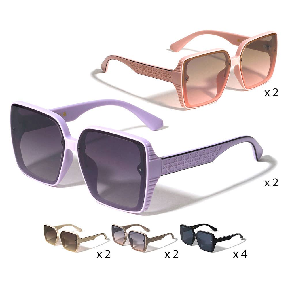 Square Frame Tinted Lens Sunglasses