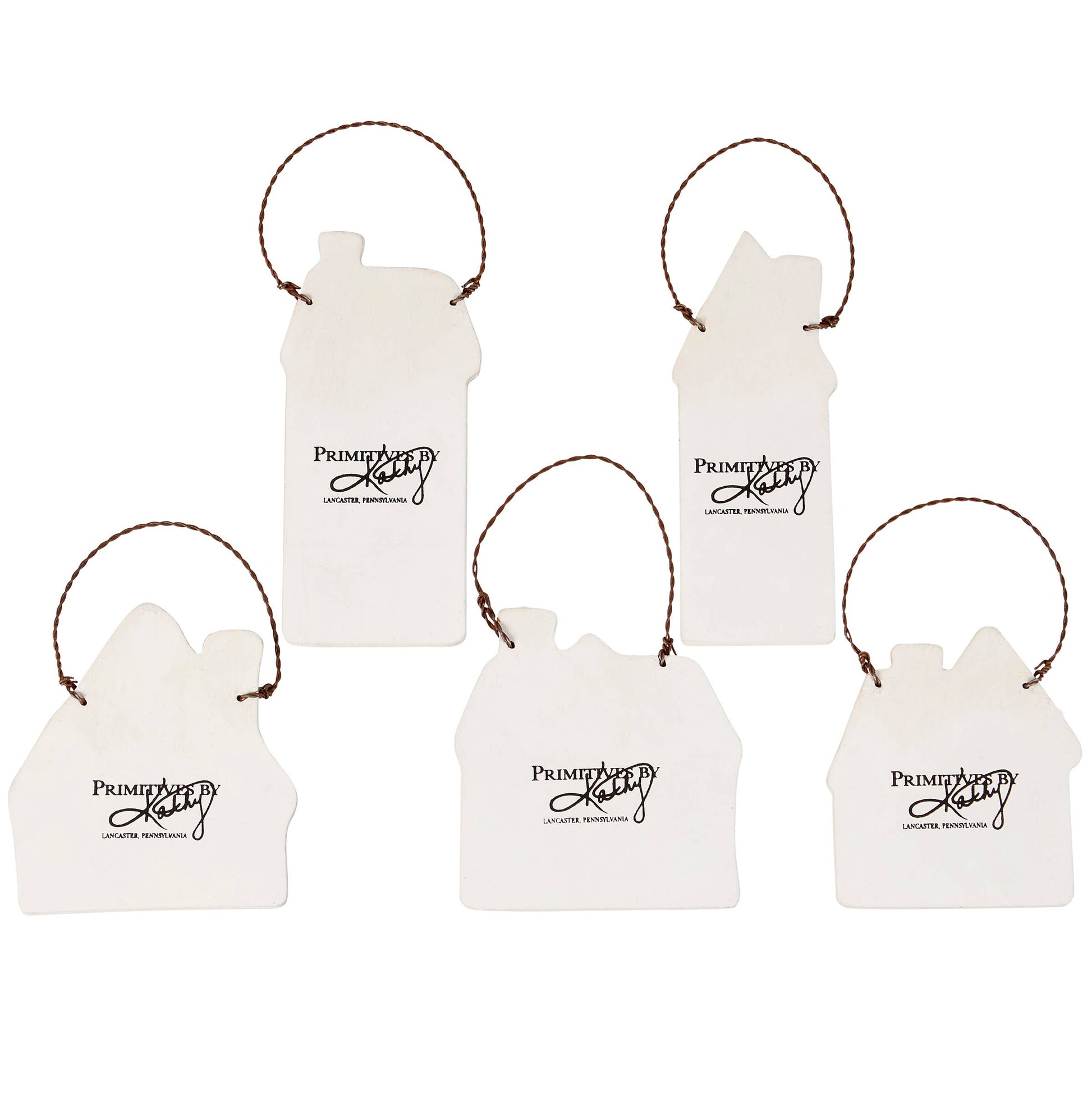 Gingerbread Village Ornament Set