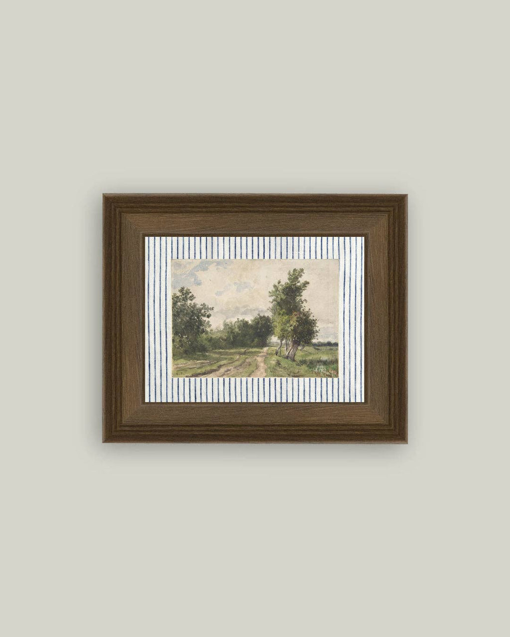 Provence Landscape Framed Antique Art