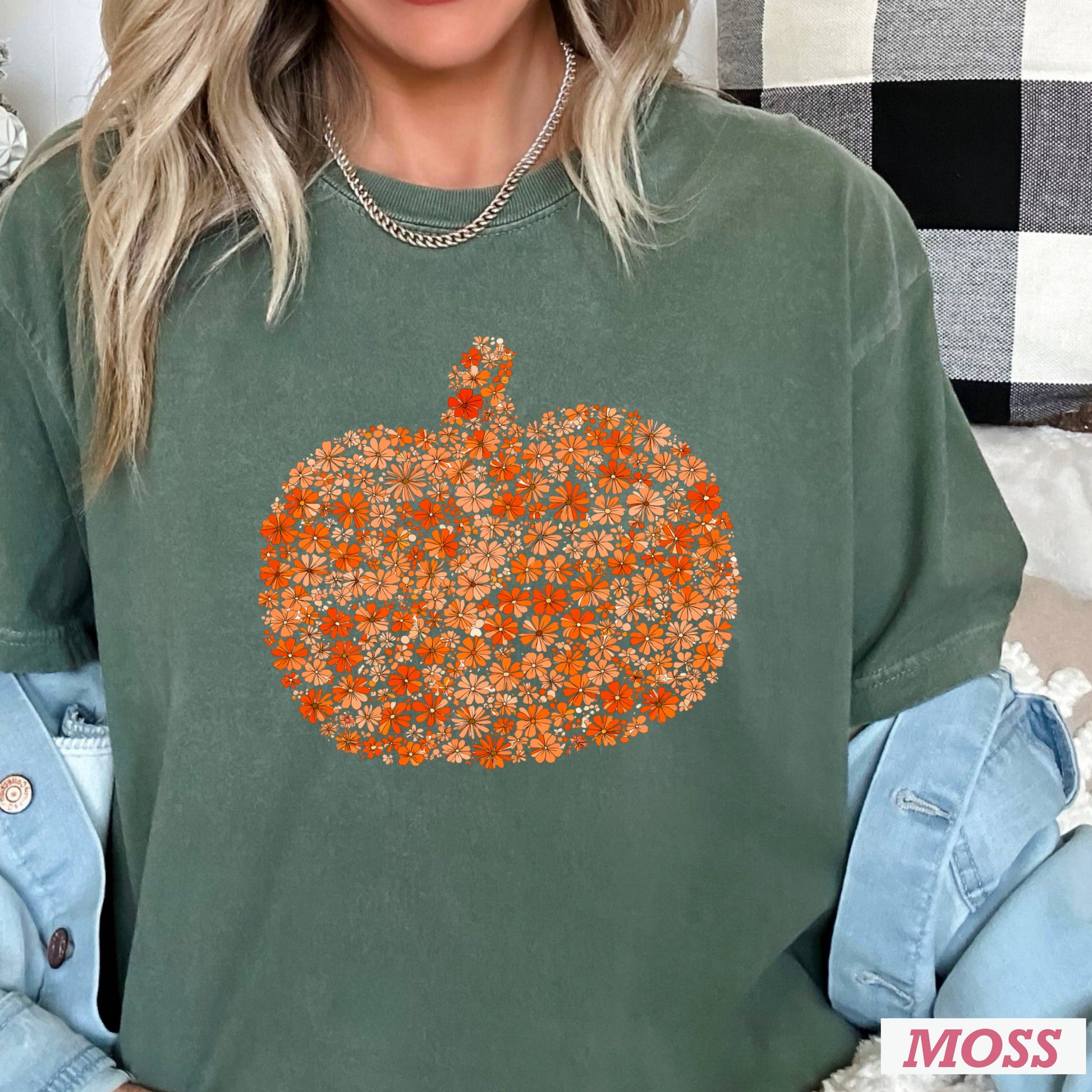 Floral Pumpkin Fall Graphic