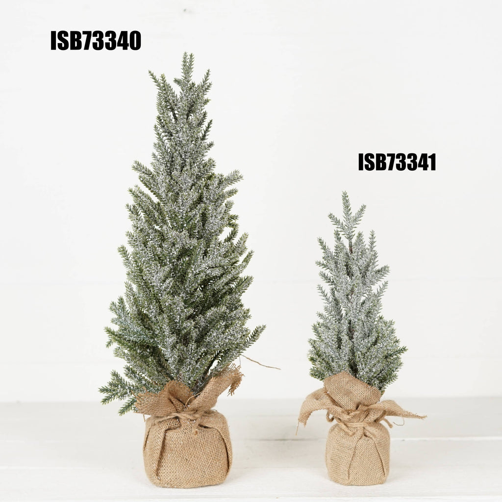 16in Snowy Cypress Pine Tree