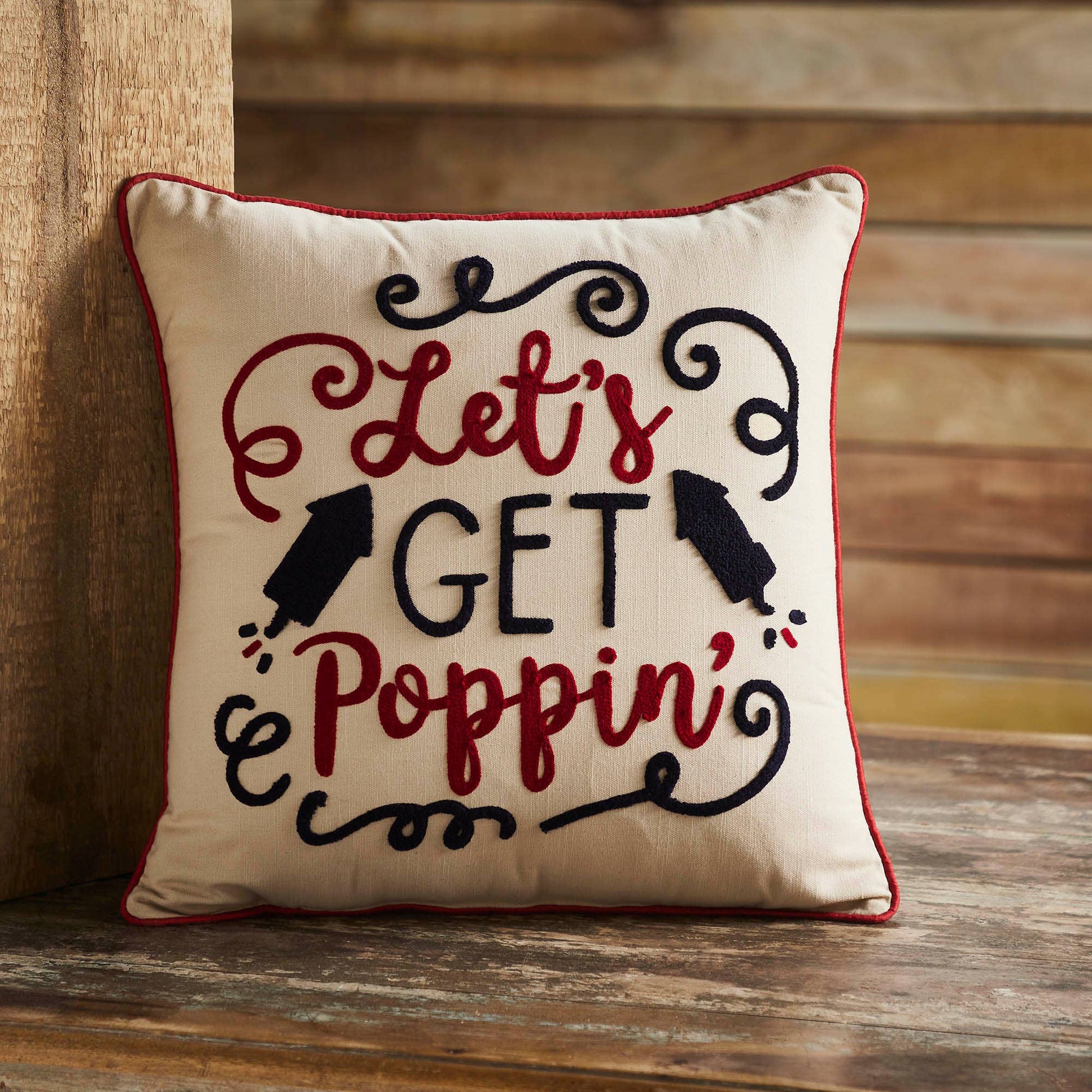 Let's Get Poppin Pillow