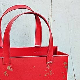 Distressed Metal Tote Bag