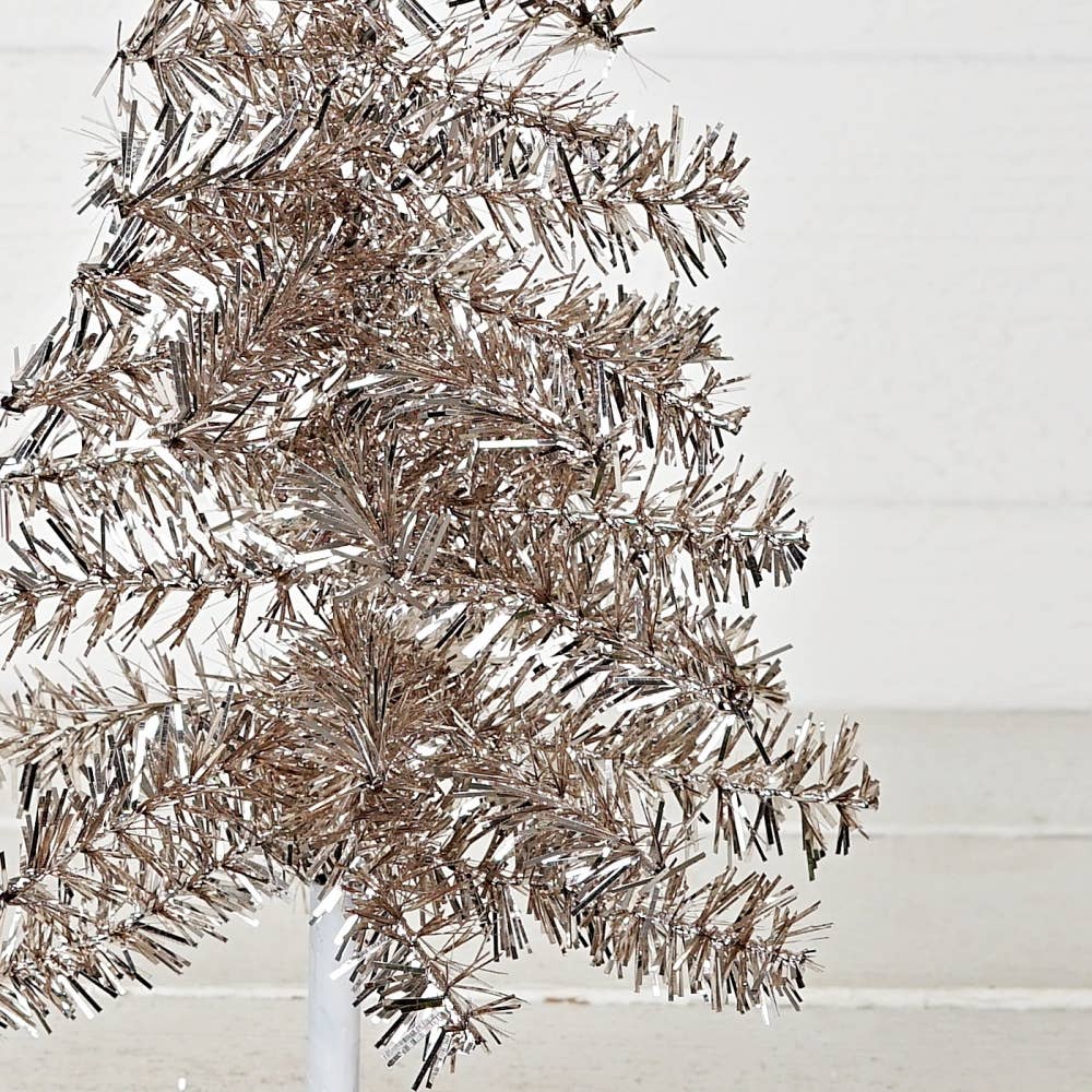 Glittered Tinsel Tree