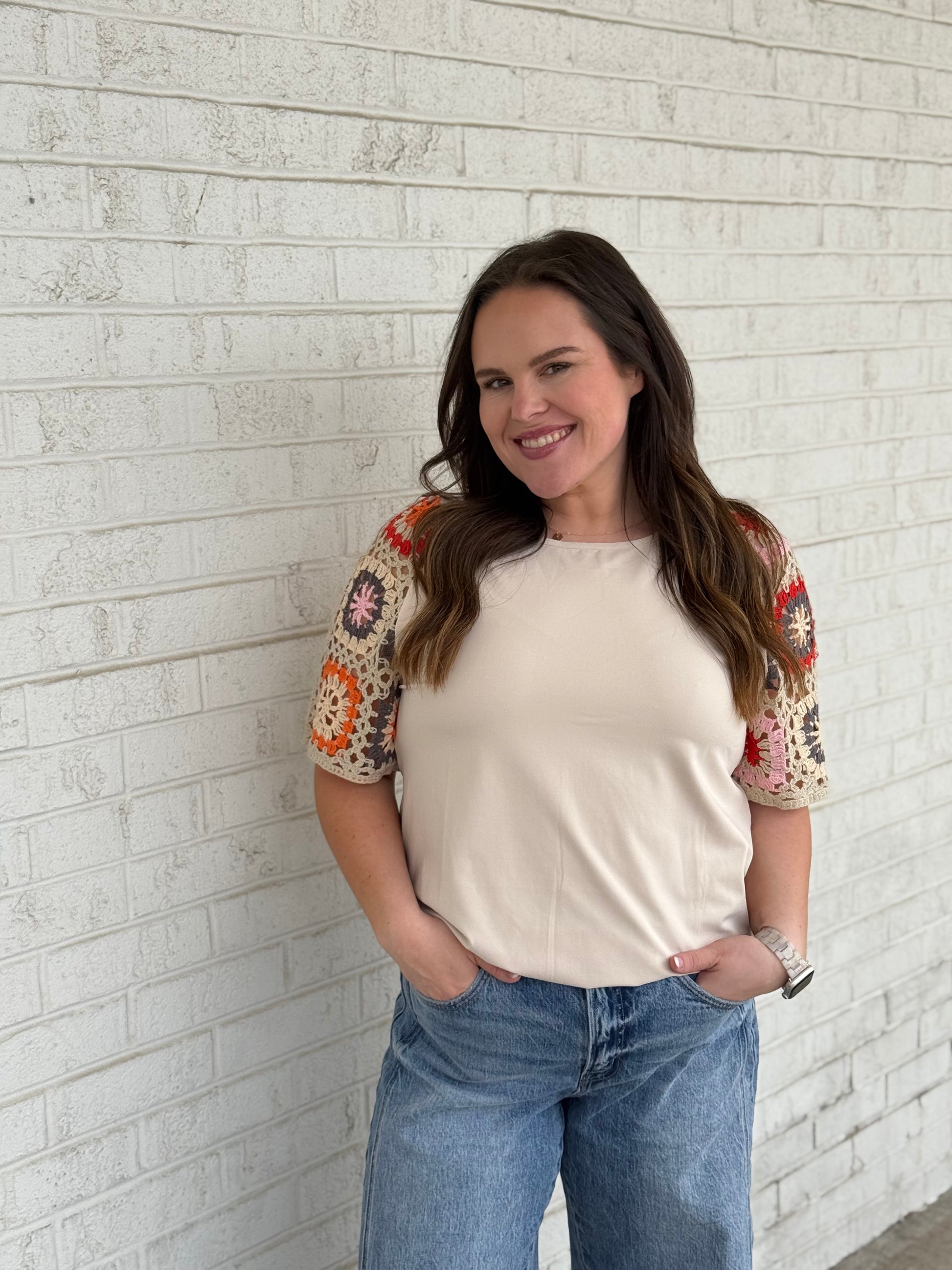Floral Crochet Top