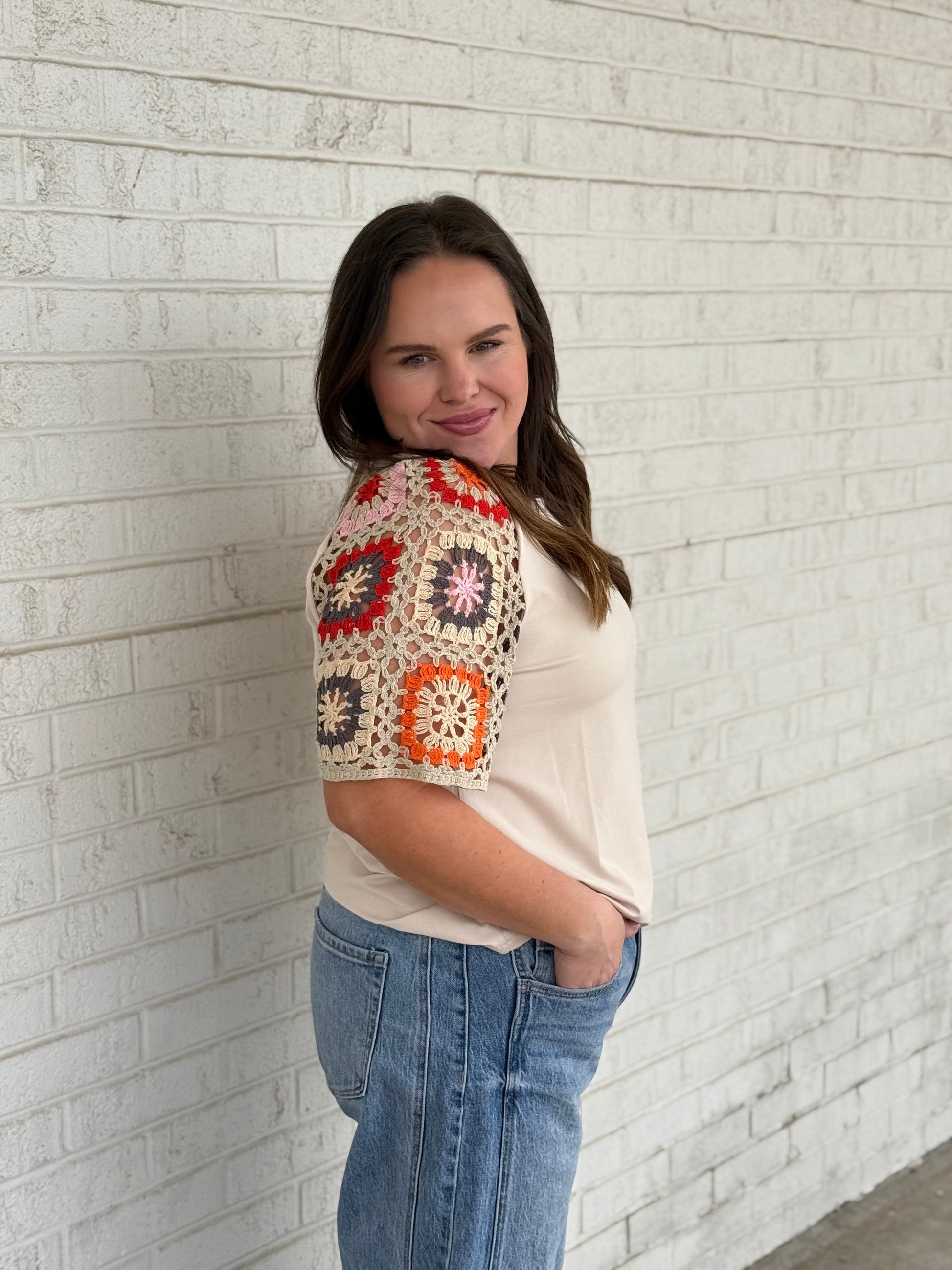 Floral Crochet Top