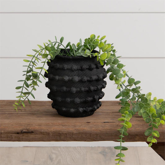 Black Cement Vase Small