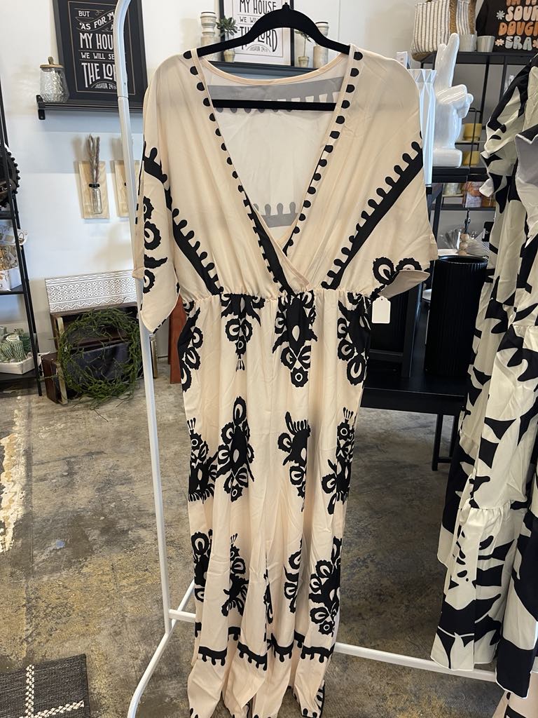 Retro Print Jumpsuit