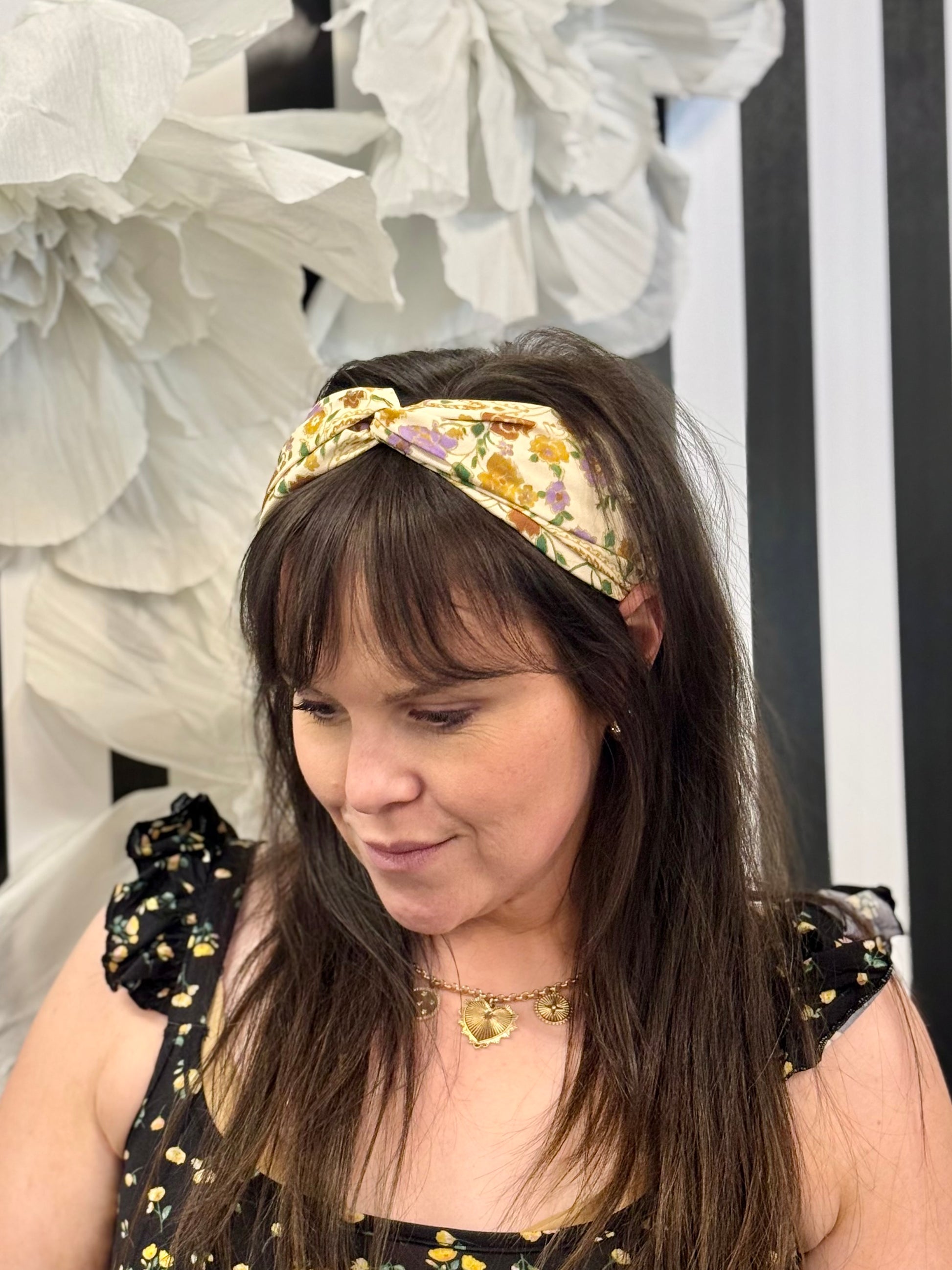 Vintage floral headband