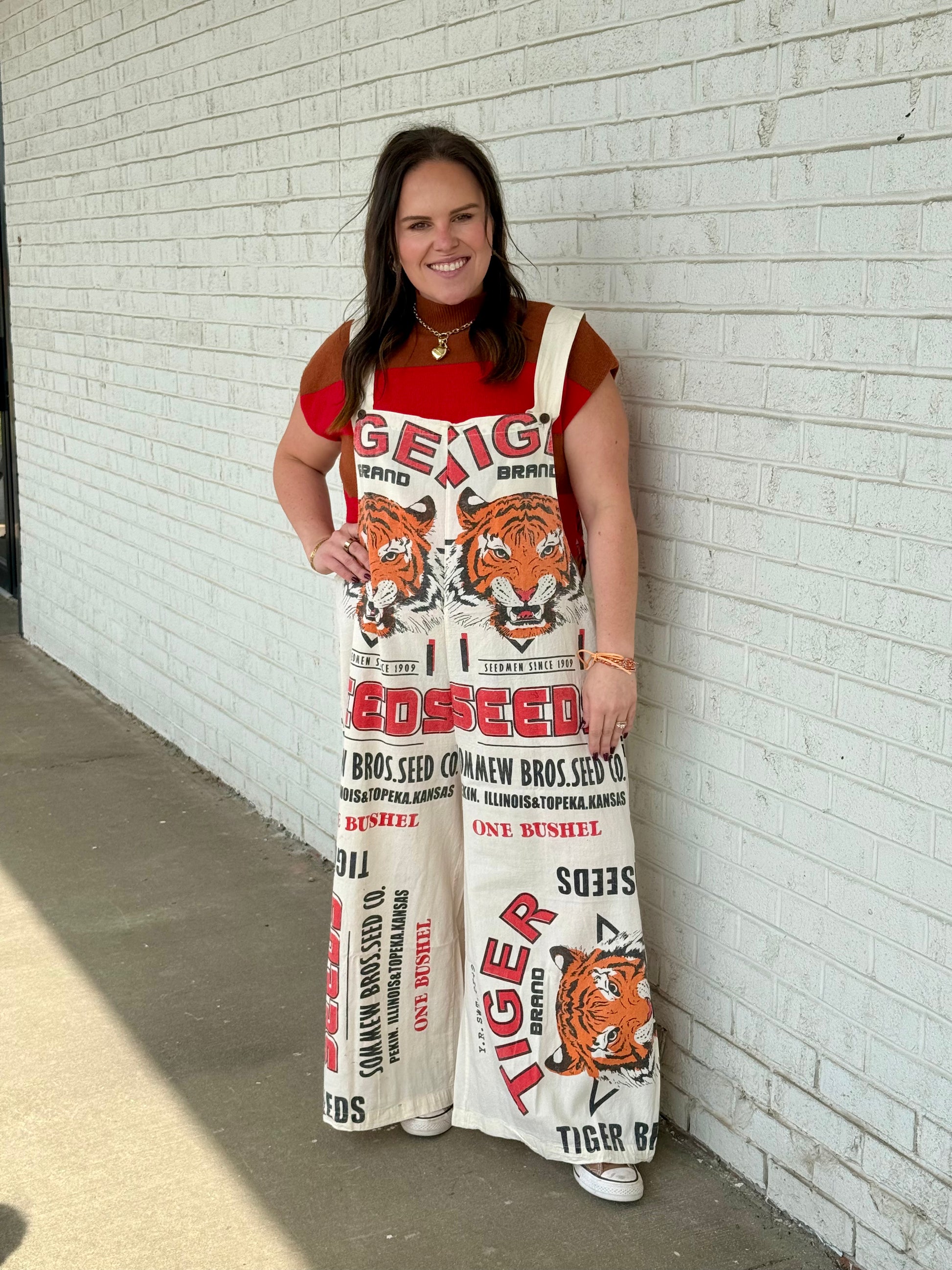Wide Leg Graphic Jumpsuit