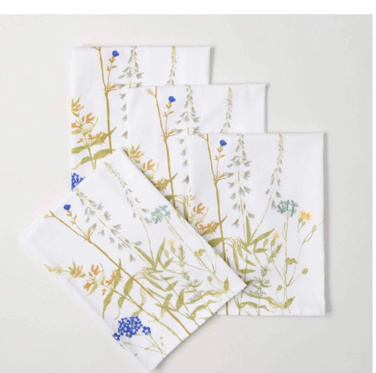 Herb Print Tea Towel