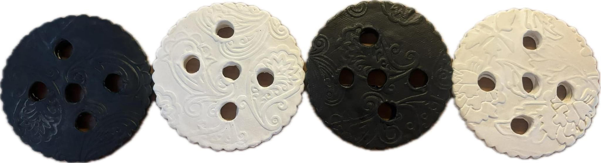 Handmade Pottery Flower Frogs