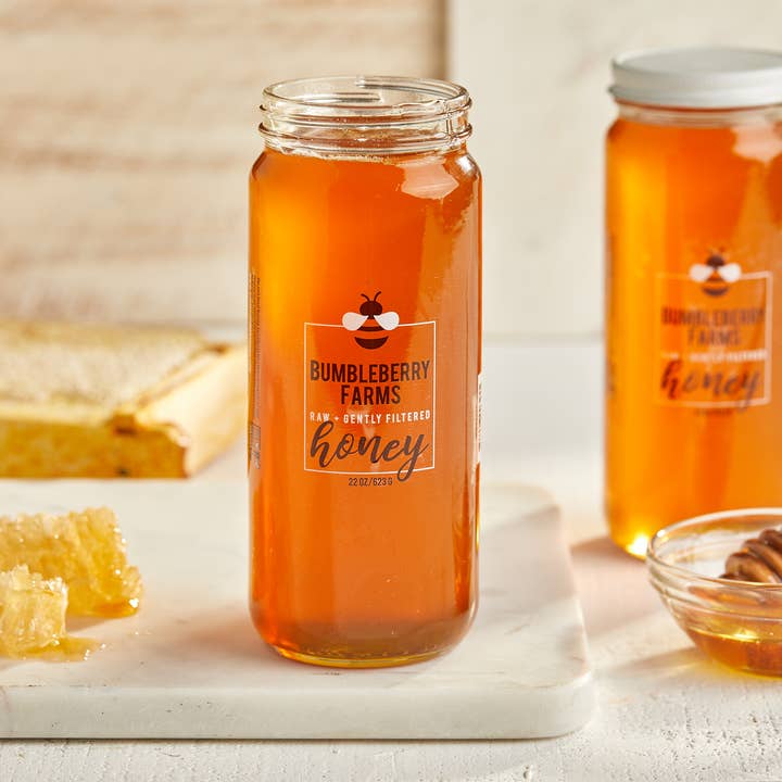 Bumbleberry Farms Raw Gently Filtered Honey