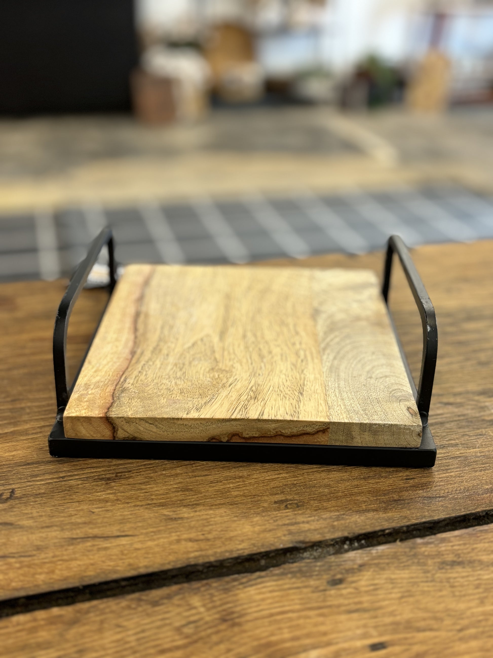 Square Riser Wood/Metal