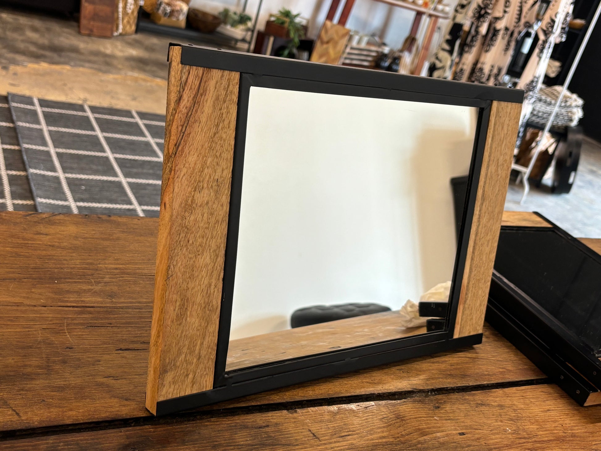 Wood/Metal Mirror