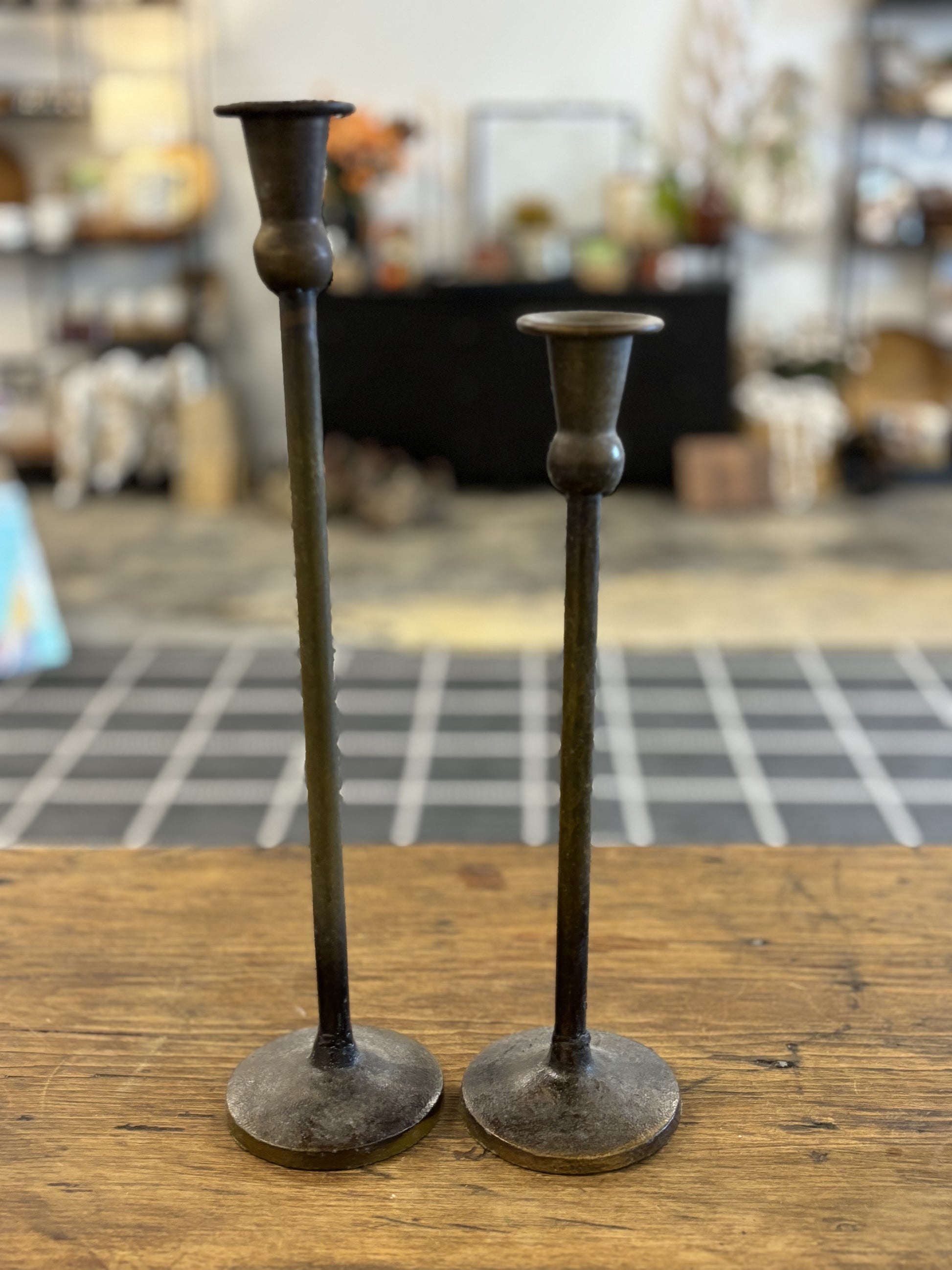 Bronze Candle Holders