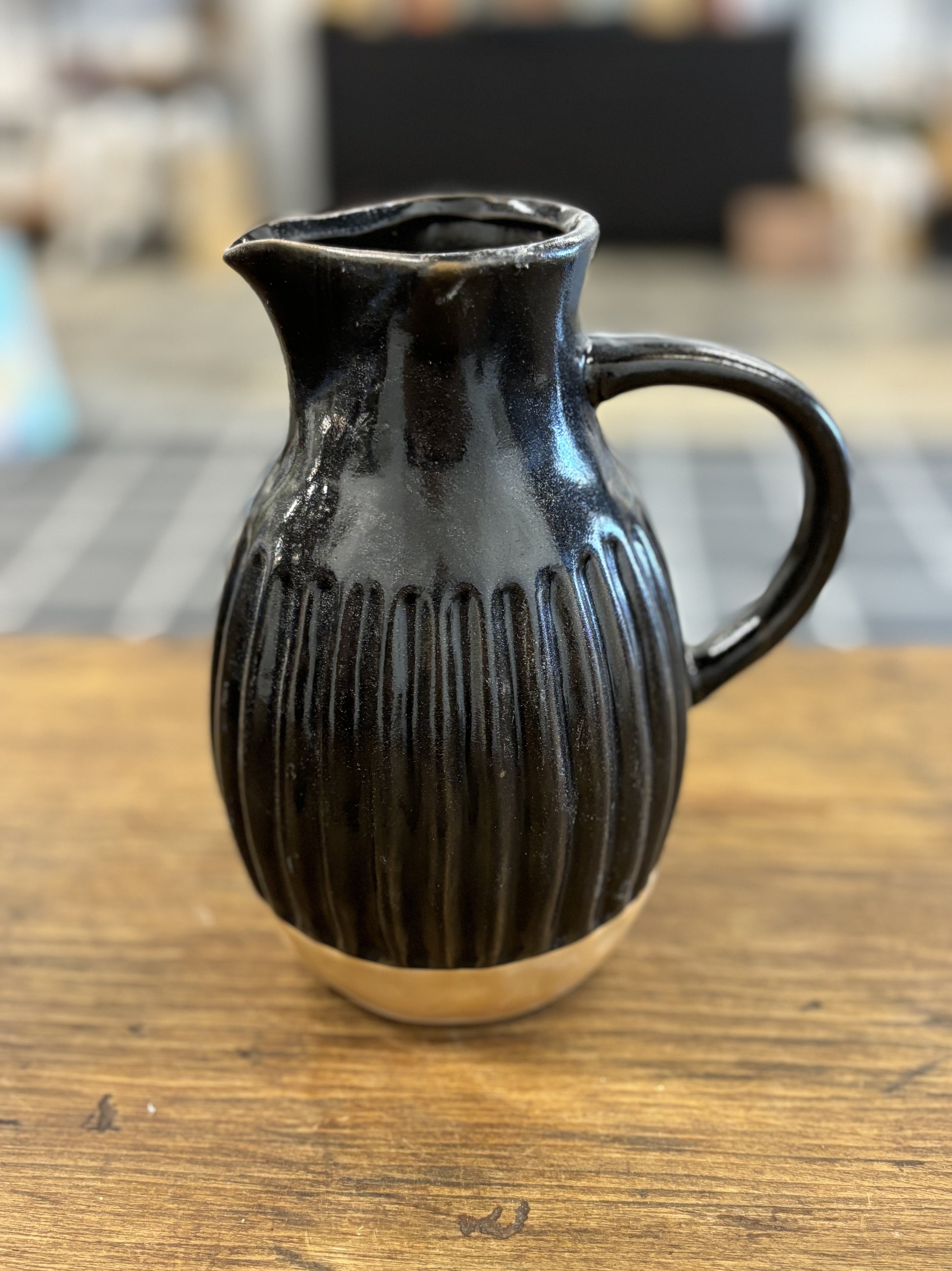 Small Black Pitcher
