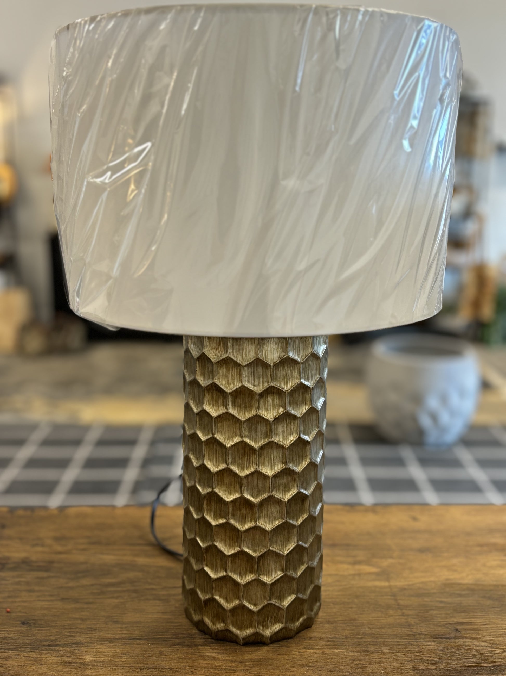 Gold Honey Comb Light