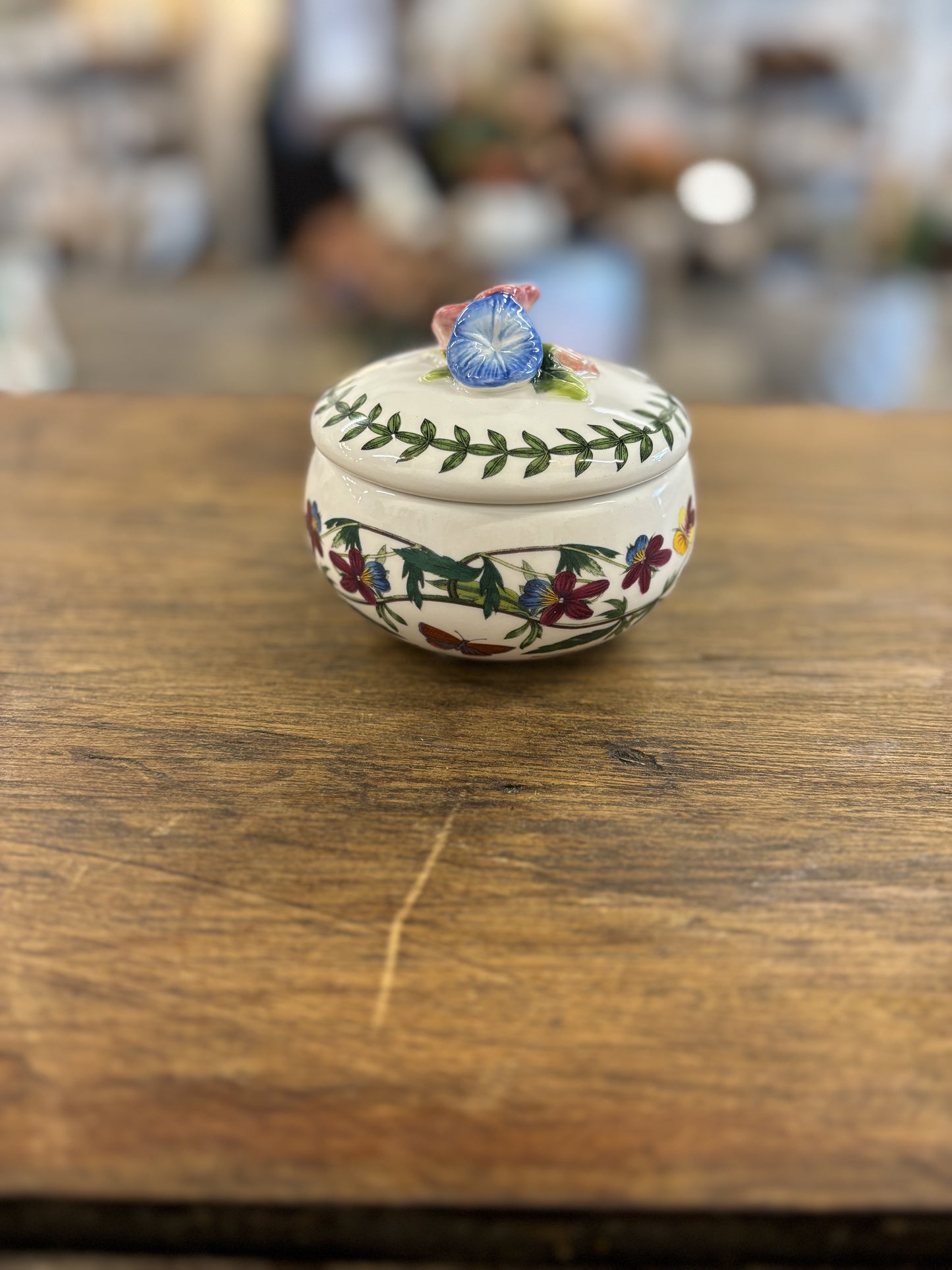 Floral Dish with Lid