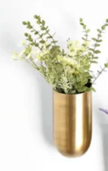 Brass Hanging Vases