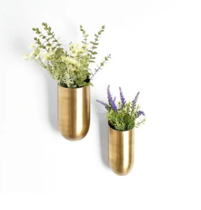 Brass Hanging Vases