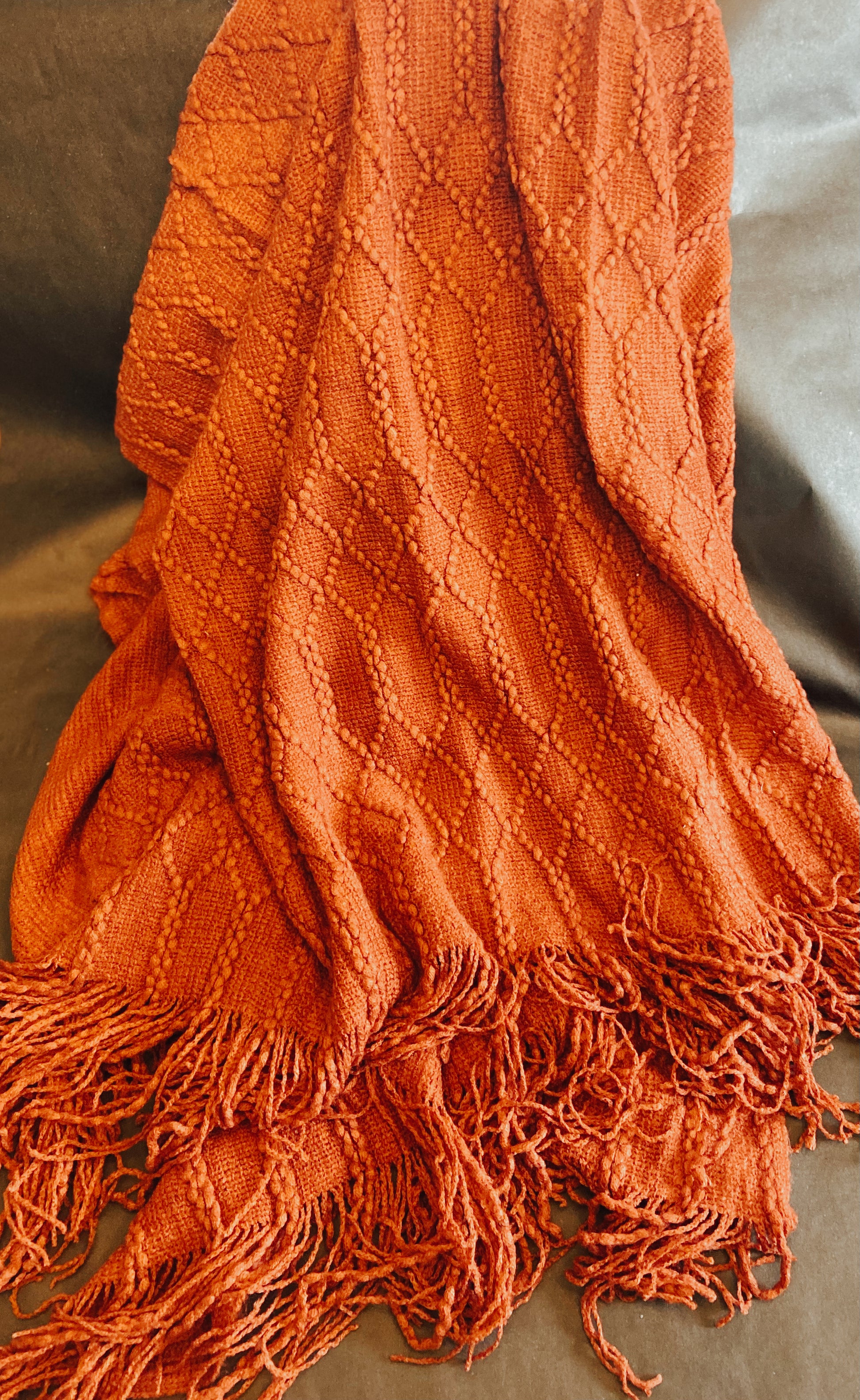 Burnt Orange Throw